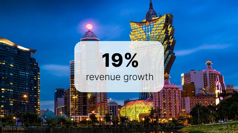Macau casino revenue jumps 19% in June, nearly breaking highest monthly revenue record set in May