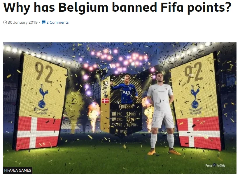 A news article titled