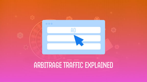 Affiliate marketer analyzing traffic data to generate profit through traffic arbitrage
