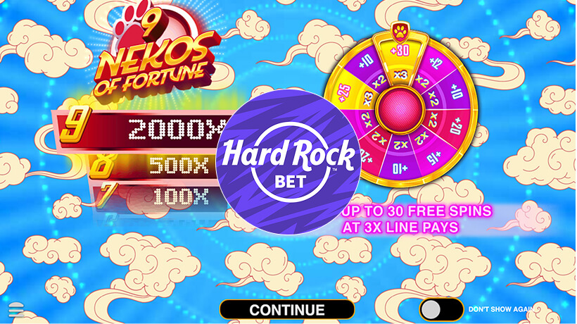 Hard Rock Bet launches exclusive Nine Nekos slot