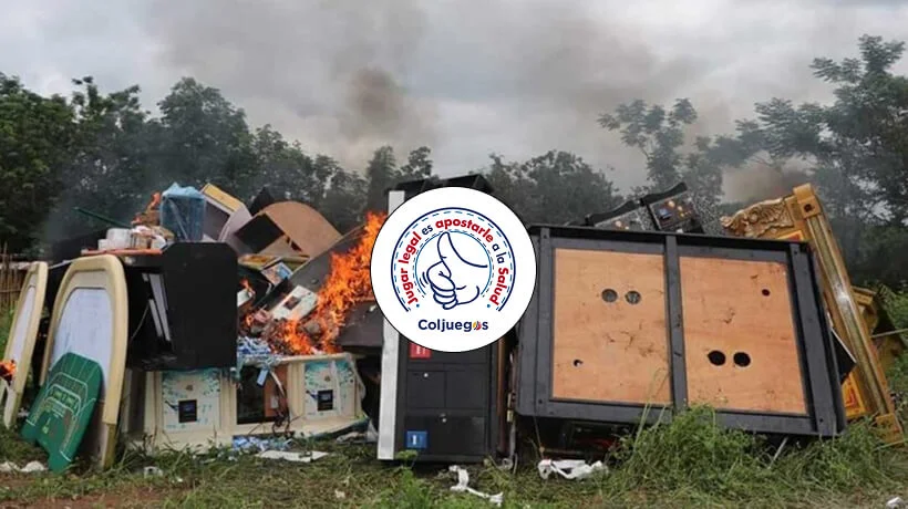 Coljuegos Destroys 10,000 Illegal Gambling Items