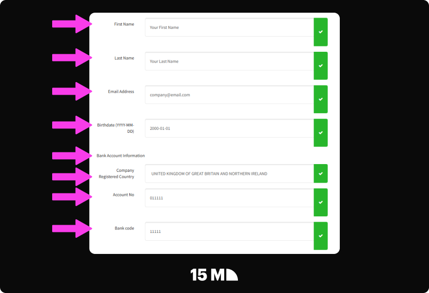 Complete the second Income Access Affiliate Network registration step by selecting your payment details