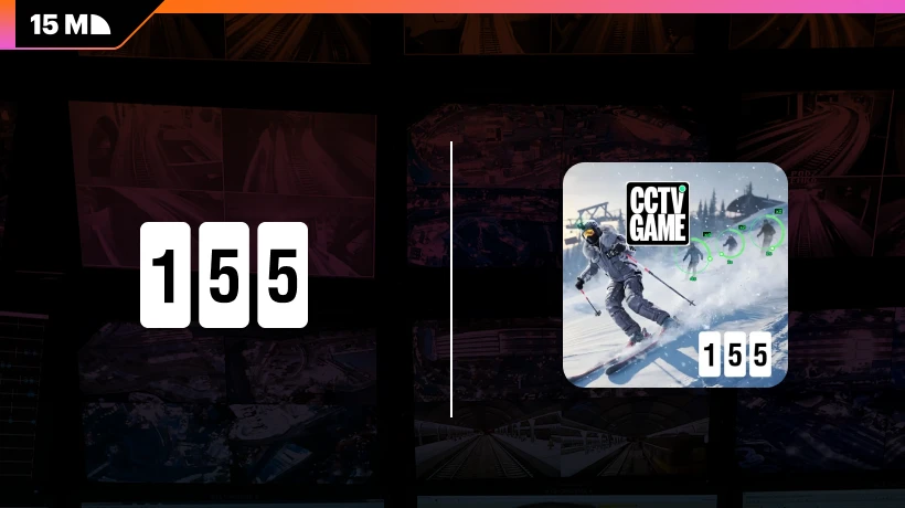 155.io has adapted the gameplay of CCTV Game to the ski slopes