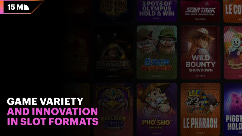 Game Veriety and innovations in online slots