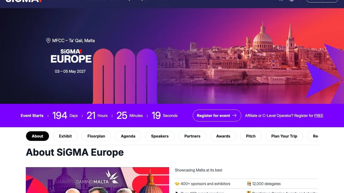 SiGMA Europe Malta 2027